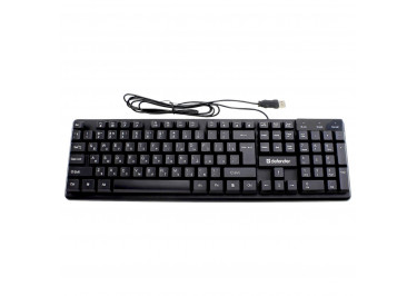 Клавиатура проводная Defender ELEMENTAL HB-239, USB (черная)