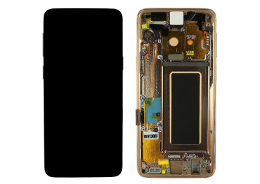 Дисплей для Samsung SM-G960 Galaxy S9 + тачскрин + рамка (золото), ОРИГ100%