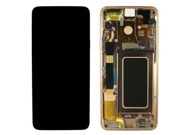 Дисплей для Samsung SM-G965 Galaxy S9 Plus + тачскрин + рамка (золото), ОРИГ100%