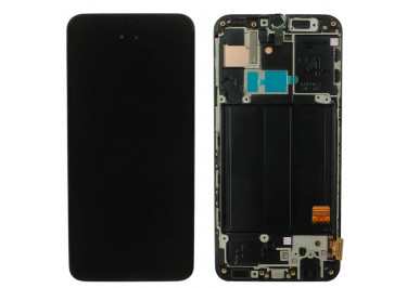 Дисплей для Samsung SM-A405 Galaxy A40 (2019) + тачскрин + рамка (черный), ОРИГ100%