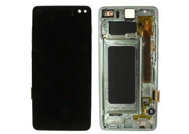 Дисплей для Samsung SM-G975 Galaxy S10 Plus + тачскрин + рамка (зеленый), ОРИГ100%