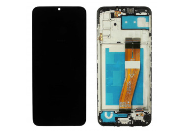 Дисплей для Samsung SM-A025 Galaxy A02s (2020) + тачскрин + рамка (черный), ОРИГ100%
