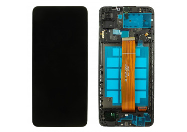 Дисплей для Samsung SM-M127 Galaxy M12 (2021) + тачскрин + рамка (черный), ОРИГ100%