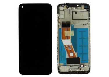 Дисплей для Samsung SM-A115 Galaxy A11 (2020) + тачскрин + рамка (черный), ОРИГ100%