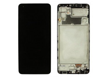 Дисплей для Samsung SM-M325 Galaxy M32 (2021) + тачскрин + рамка (черный), ОРИГ100%