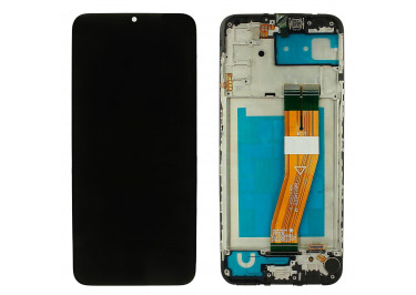 Дисплей для Samsung SM-A037 Galaxy A03s (2021) + тачскрин + рамка (черный), ОРИГ100%
