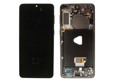 Дисплей для Samsung SM-G996 Galaxy S21 Plus 5G + тачскрин + рамка (черный), ОРИГ100%