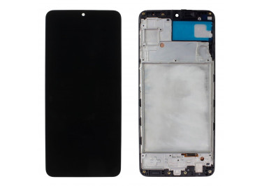 Дисплей для Samsung SM-A225 Galaxy A22 4G (2021) + тачскрин + рамка (черный), OLED LCD
