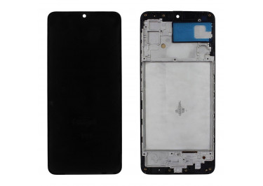 Дисплей для Samsung SM-M225 Galaxy M22 (2021) + тачскрин + рамка (черный), OLED LCD