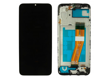 Дисплей для Samsung SM-A035 Galaxy A03 (2021) + тачскрин + рамка (черный), ОРИГ100%