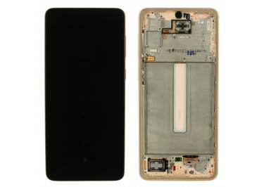 Дисплей для Samsung SM-A336 Galaxy A33 5G (2022) + тачскрин + рамка (персиковый), ОРИГ100%