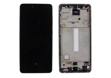 Дисплей для Samsung SM-A525 / A526 / A528 Galaxy A52 / A52 5G / A52s + тачскрин + рамка (белый), ОРИГ100%