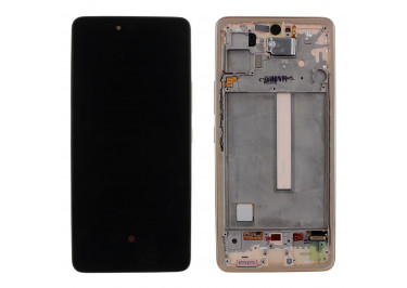 Дисплей для Samsung SM-A536 Galaxy A53 5G (2022) + тачскрин + рамка (персиковый), ОРИГ100%