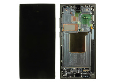 Дисплей для Samsung SM-S928 Galaxy S24 Ultra 5G + тачскрин + рамка (черный титан), ОРИГ100%