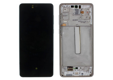 Дисплей для Samsung SM-A736 Galaxy A73 5G (2022) + тачскрин + рамка (белый), ОРИГ100%