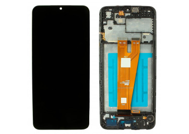 Дисплей для Samsung SM-A045 Galaxy A04 (2022) + тачскрин + рамка (черный), ОРИГ100%