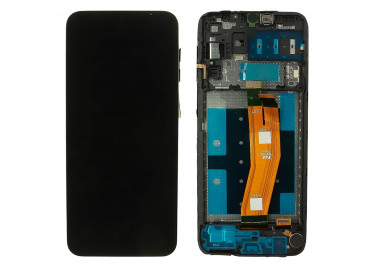 Дисплей для Samsung SM-A145P Galaxy A14 4G (2023) + тачскрин + рамка (черный), ОРИГ100%