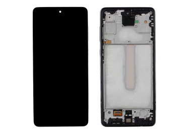 Дисплей для Samsung SM-A736 Galaxy A73 5G (2022) + тачскрин + рамка (черный), OLED LCD
