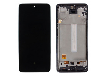 Дисплей для Samsung SM-A536 Galaxy A53 5G (2022) + тачскрин + рамка (черный), OLED LCD