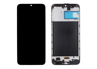 Дисплей для Samsung SM-M315 Galaxy M31 (2020) + тачскрин + рамка (черный), OLED LCD