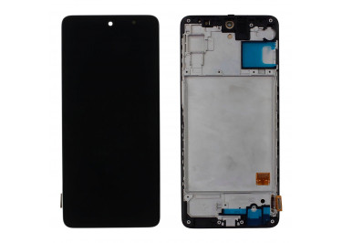 Дисплей для Samsung SM-M317 Galaxy M31S (2020) + тачскрин + рамка (черный), OLED LCD