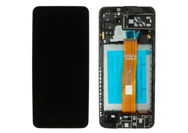 Дисплей для Samsung SM-A047 Galaxy A04s (2022) + тачскрин + рамка (черный), ОРИГ100%