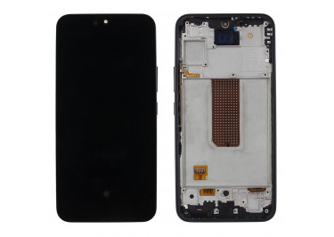 Дисплей для Samsung SM-A546 Galaxy A54 5G (2023) + тачскрин + рамка (графит), OLED LCD
