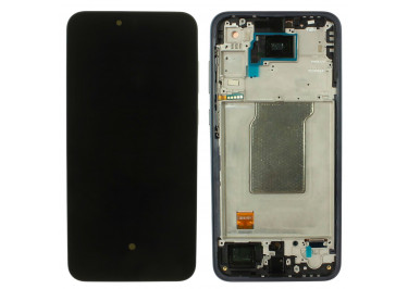 Дисплей для Samsung SM-A356 Galaxy A35 5G (2024) + тачскрин + рамка (темно-синий), ОРИГ100%