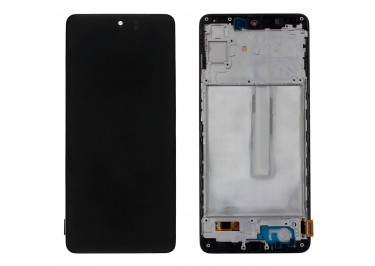 Дисплей для Samsung SM-M536 Galaxy M53 5G (2022) + тачскрин + рамка (черный), OLED LCD