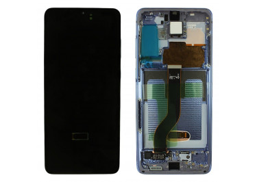 Дисплей для Samsung SM-G985 Galaxy S20 Plus + тачскрин + рамка (фиолетовый), ОРИГ100%