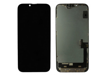 Дисплей для iPhone 14 Plus + тачскрин + рамка (черный), оригинал (заменено стекло)