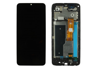 Дисплей для Tecno Spark Go 3 (KN3) + тачскрин + рамка (черный), Full ORIG