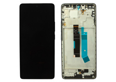 Дисплей для Xiaomi Redmi Note 14 Pro 4G + тачскрин + рамка (черный), ОРИГ 100%