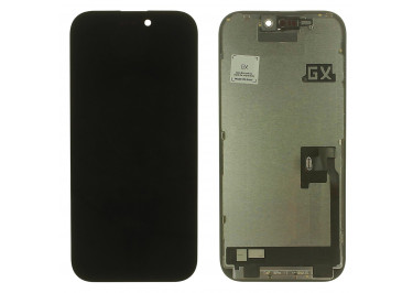 Дисплей для iPhone 16 Pro + тачскрин + рамка (черный), In-Cell GX (шлейф IC)