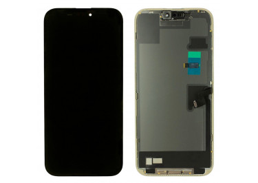 Дисплей для iPhone 16 Pro Max + тачскрин + рамка (черный), SOFT OLED GX (шлейф IC) 120Hz