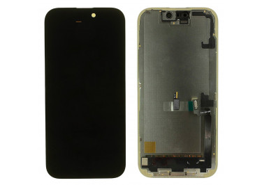 Дисплей для iPhone 17 + тачскрин + рамка (черный), OLED DD (шлейф IC) 120Hz