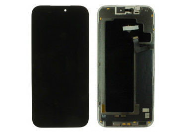 Дисплей для iPhone 17 Pro Max + тачскрин + рамка (черный), SOFT OLED DD (шлейф IC) 120Hz