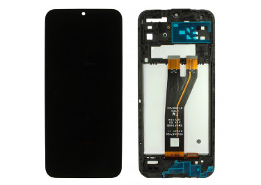 Дисплей для Samsung SM-A145F Galaxy A14 4G (2023) + тачскрин + рамка (черный), ориг