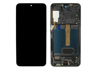 Дисплей для Samsung SM-S906 Galaxy S22 Plus 5G + тачскрин + рамка (черный), OLED LCD