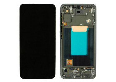 Дисплей для Samsung SM-A566 Galaxy A56 5G + тачскрин + рамка (черный), In-Cell