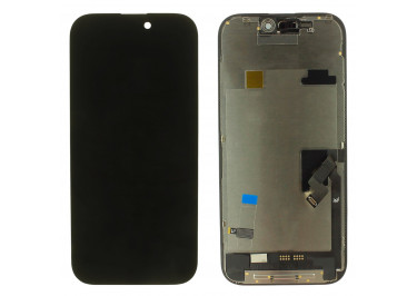 Дисплей для iPhone 16 Pro + тачскрин + рамка (черный), JK (шлейф IC) 120Hz