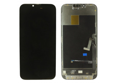 Дисплей для iPhone 13 Pro Max + тачскрин + рамка (черный), SOFT OLED JK (шлейф IC) 120Hz