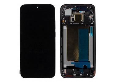 Дисплей для Xiaomi Poco F7 + тачскрин + рамка (черный), Full ORIG