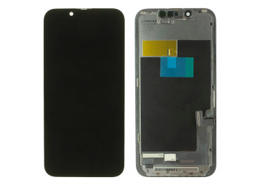 Дисплей для iPhone 13 mini + тачскрин + рамка (черный), LTPS JCID (шлейф IC)