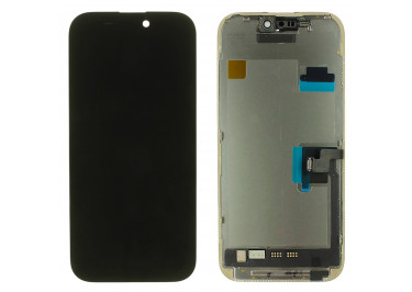 Дисплей для iPhone 16 Pro + тачскрин + рамка (черный), SOFT OLED JCID (Diagnosable Screen, без ошибки) 120Hz