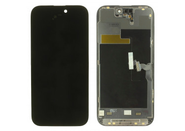Дисплей для iPhone 14 Pro + тачскрин + рамка (черный), SOFT OLED JCID (шлейф IC) 120Hz