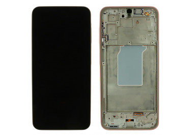 Дисплей для Samsung SM-A266 Galaxy A26 5G (2025) + тачскрин + рамка (персиковый / розовый), ОРИГ100%
