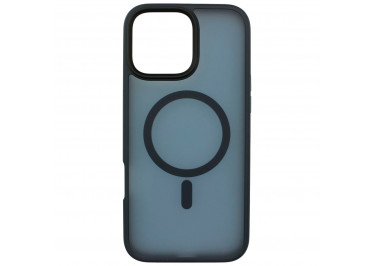 Задняя накладка для iPhone 16 Pro Max (пластик, поддержка MagSafe), синяя (Full Case) (PL-52) PiBlue