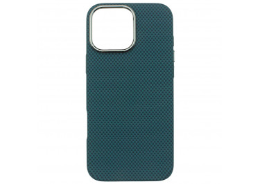 Задняя накладка для iPhone 16 Pro Max (карбон, ультратонкая), синяя (Full Case) (PL-99) PiBlue