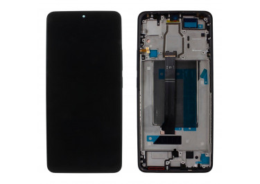 Дисплей для Xiaomi Poco F6 + тачскрин + рамка (черный), ОРИГ 100%